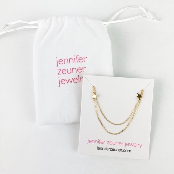 Jennifer Zeuner Gold Jewelry Star Double Necklace - Picture 2 of 8